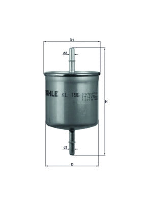 MAHLE KL 196 Filtru combustibil