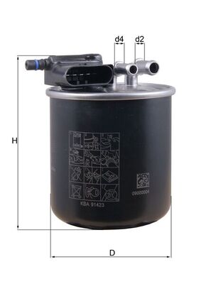MAHLE KL 949 Filtru combustibil