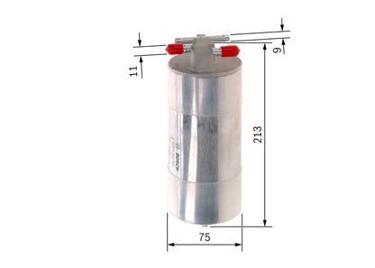 BOSCH F 026 402 845 Filtru combustibil