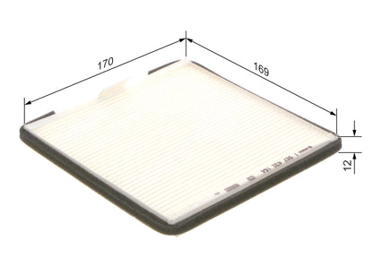 BOSCH 1 987 432 164 Filtru, aer habitaclu
