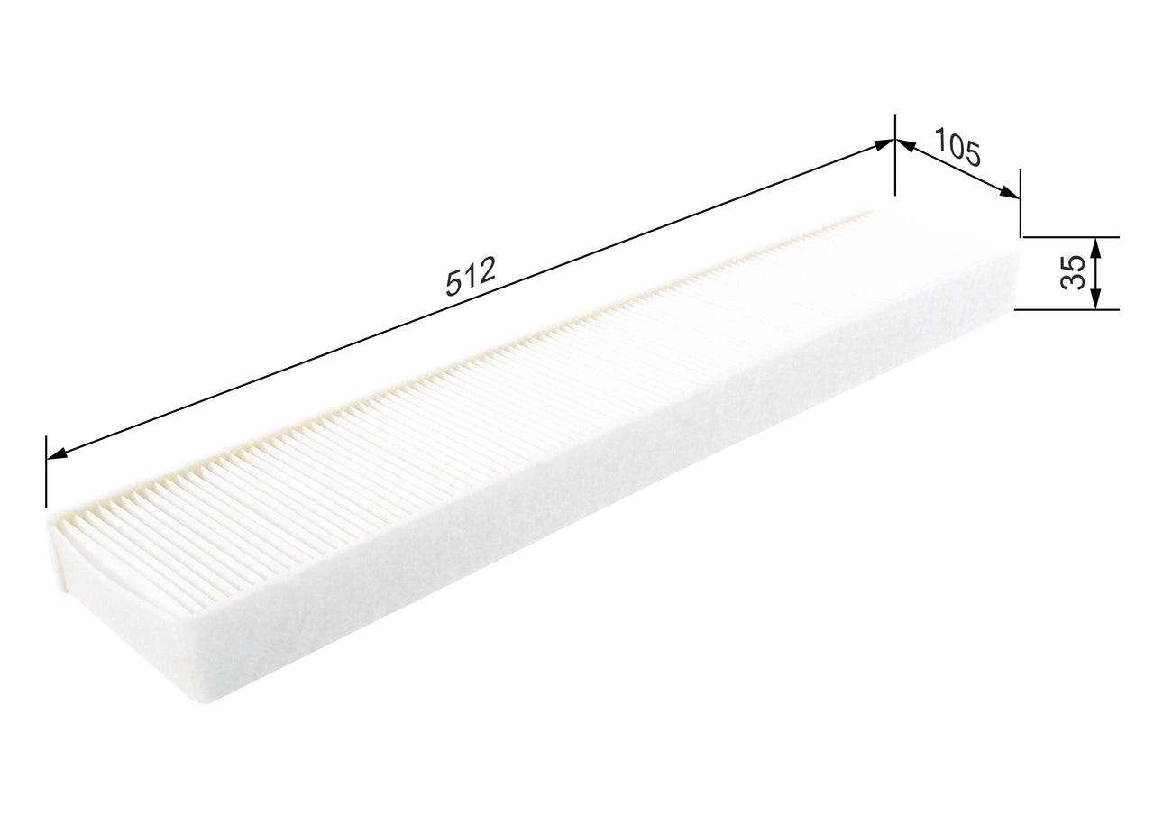 BOSCH 1 987 432 073 Filtru, aer habitaclu