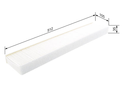 BOSCH 1 987 432 073 Filtru, aer habitaclu
