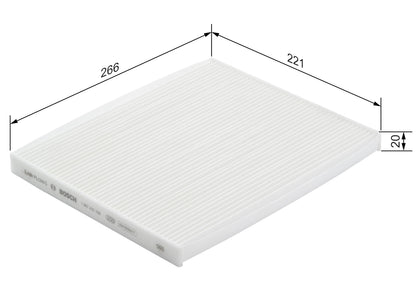 BOSCH 1 987 432 188 Filtru, aer habitaclu