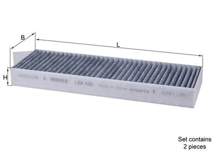 MAHLE LAK 428/S Filtru, aer habitaclu