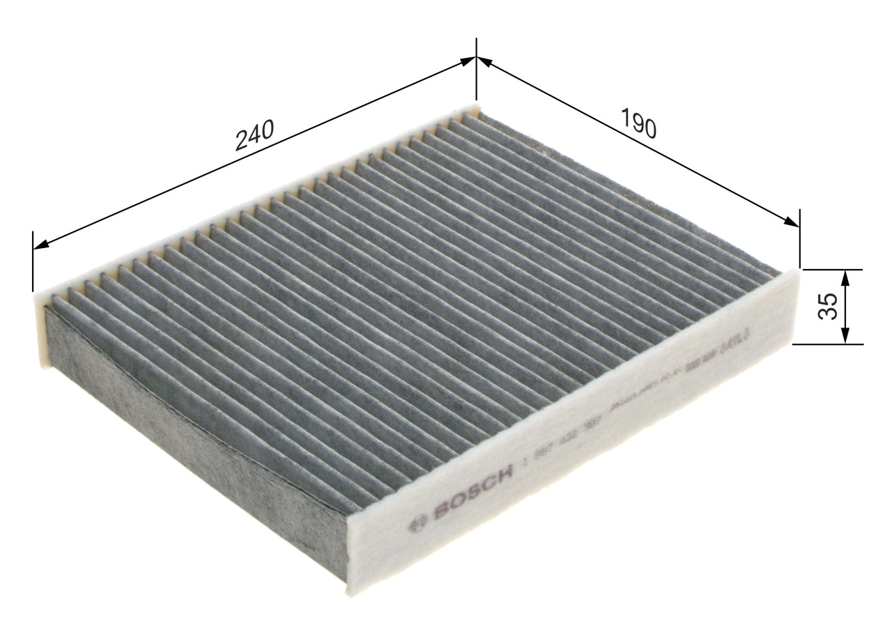 BOSCH 1 987 432 387 Filtru, aer habitaclu