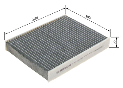 BOSCH 1 987 432 387 Filtru, aer habitaclu