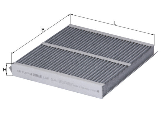 MAHLE LAK 234 Filtru, aer habitaclu
