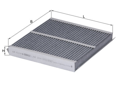 MAHLE LAK 234 Filtru, aer habitaclu