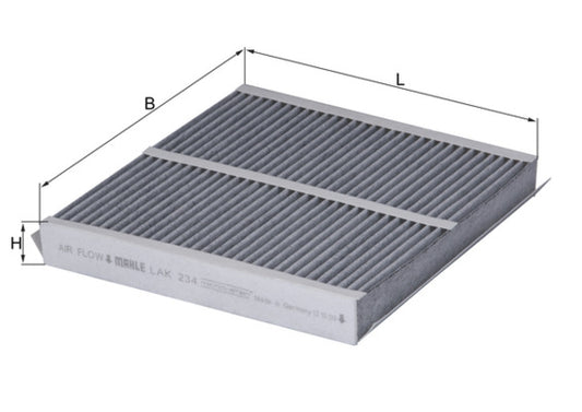 MAHLE LAK 234 Filtru, aer habitaclu