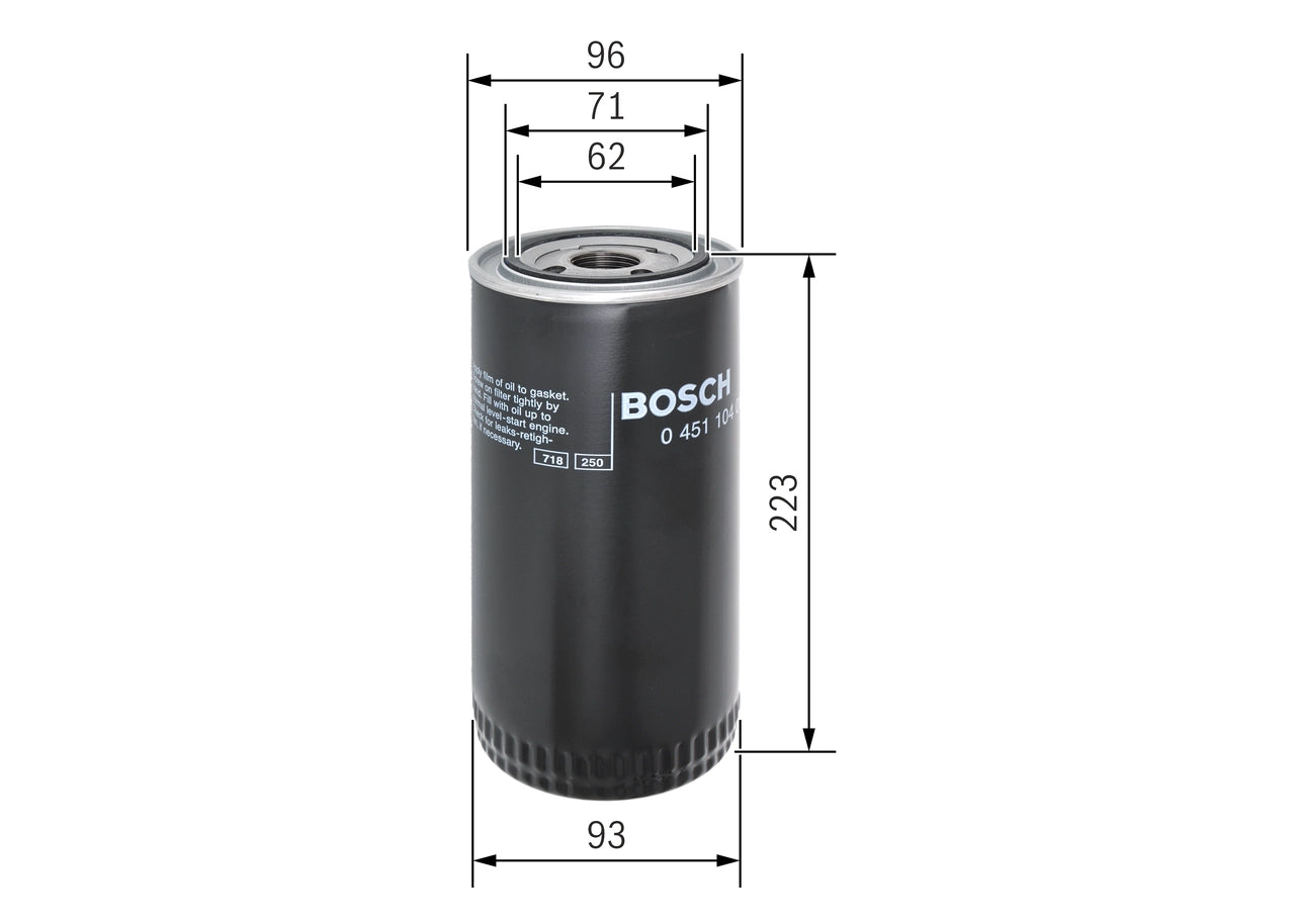 BOSCH 0 451 104 015 Filtru ulei