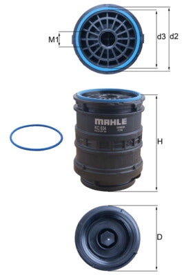MAHLE KC 634D Filtru combustibil