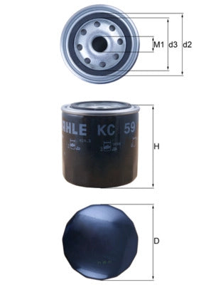 MAHLE KC 59 Filtru combustibil