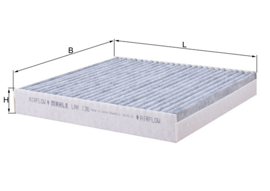 MAHLE LAK 136 Filtru, aer habitaclu