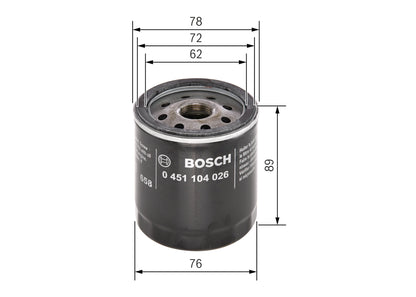 BOSCH 0 451 104 026 Filtru ulei