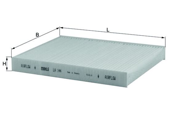 MAHLE LA 144 Filtru, aer habitaclu