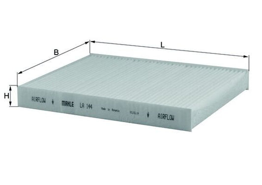 MAHLE LA 144 Filtru, aer habitaclu