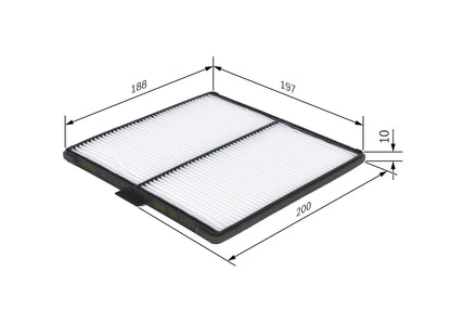 BOSCH 1 987 432 171 Filtru, aer habitaclu
