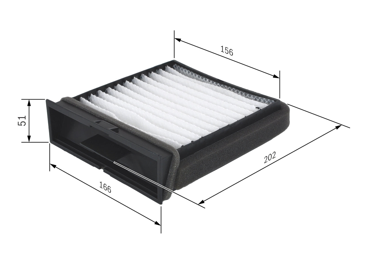 BOSCH 1 987 432 157 Filtru, aer habitaclu