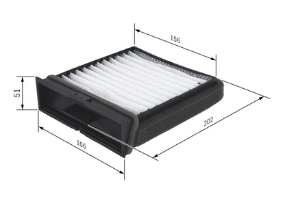 BOSCH 1 987 432 157 Filtru, aer habitaclu