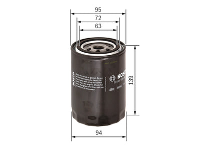 BOSCH 0 451 104 063 Filtru ulei