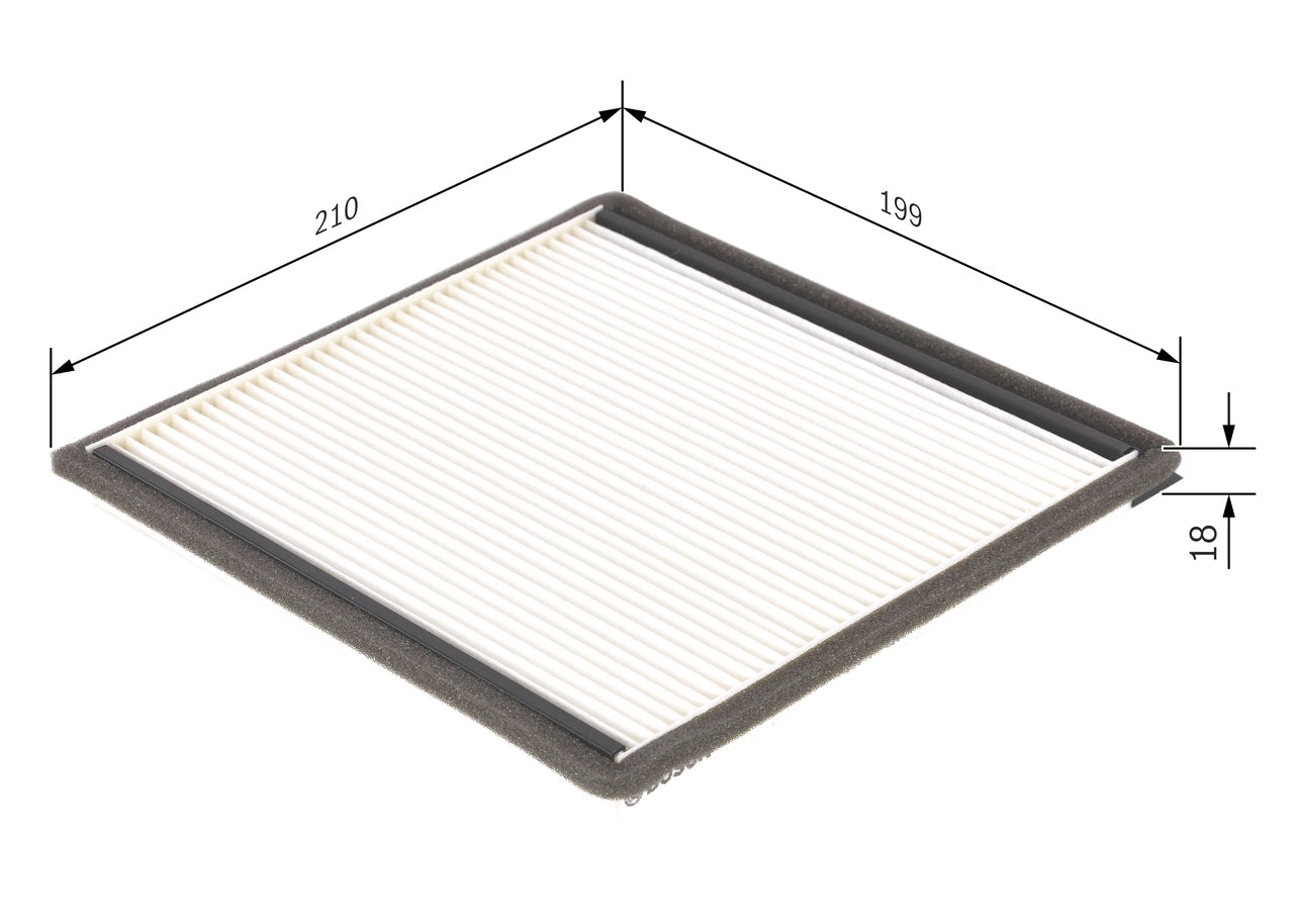 BOSCH 1 987 432 021 Filtru, aer habitaclu