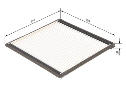BOSCH 1 987 432 021 Filtru, aer habitaclu