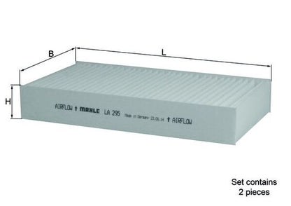 MAHLE LA 295/S Filtru, aer habitaclu