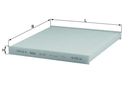MAHLE LA 107 Filtru, aer habitaclu