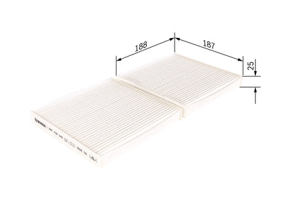 BOSCH 1 987 432 242 Filtru, aer habitaclu