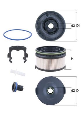 MAHLE KX 568KIT Filtru combustibil