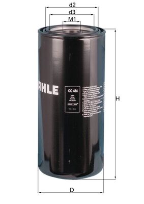 MAHLE OC 484 Filtru ulei