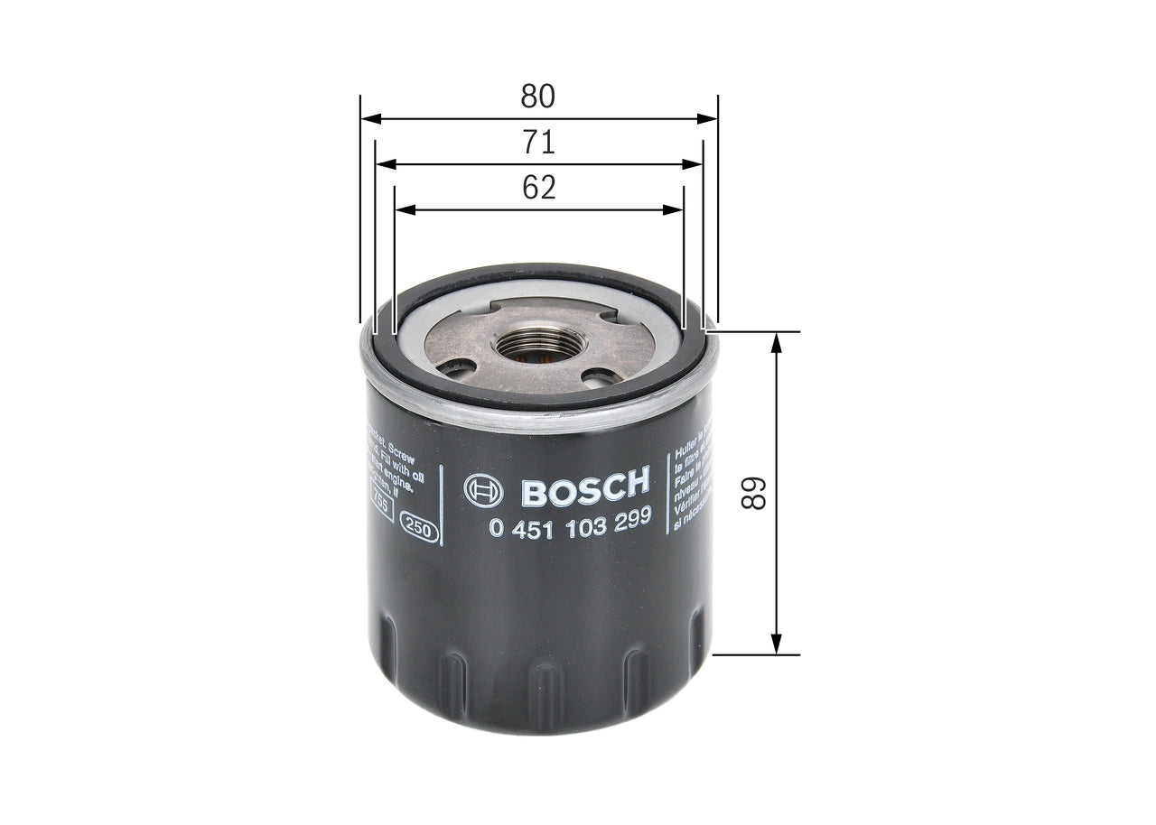 BOSCH 0 451 103 299 Filtru ulei