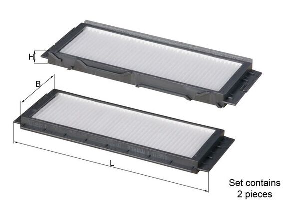 MAHLE LA 501/S Filtru, aer habitaclu