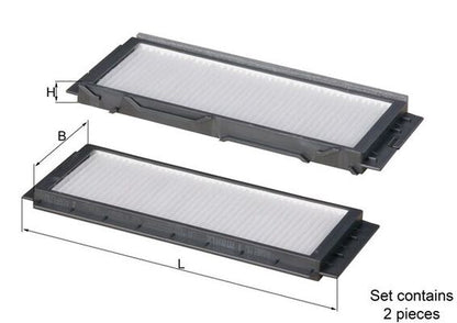 MAHLE LA 501/S Filtru, aer habitaclu