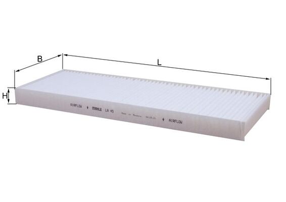 MAHLE LA 45 Filtru, aer habitaclu