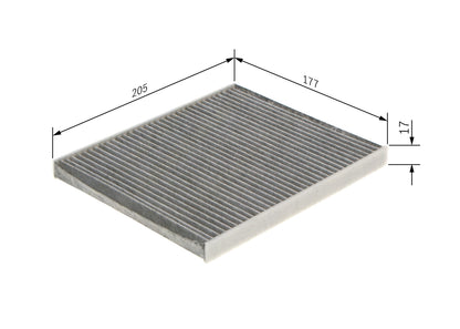 BOSCH 1 987 435 583 Filtru, aer habitaclu