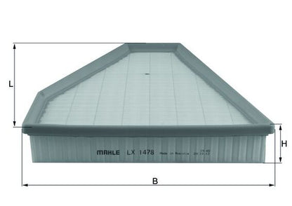 MAHLE LX 1478 Filtru aer