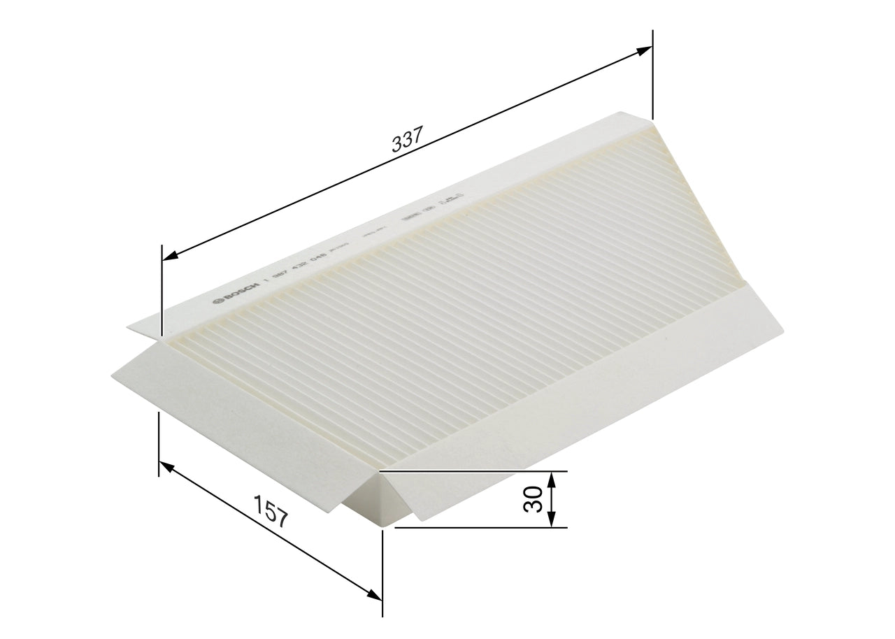 BOSCH 1 987 432 048 Filtru, aer habitaclu