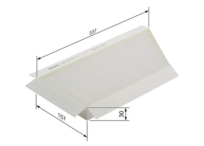 BOSCH 1 987 432 048 Filtru, aer habitaclu