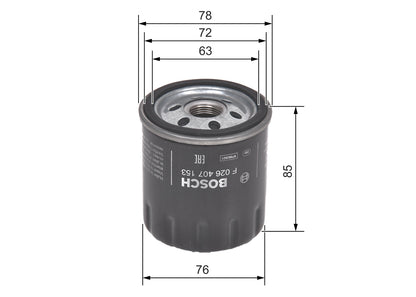 BOSCH F 026 407 153 Filtru ulei