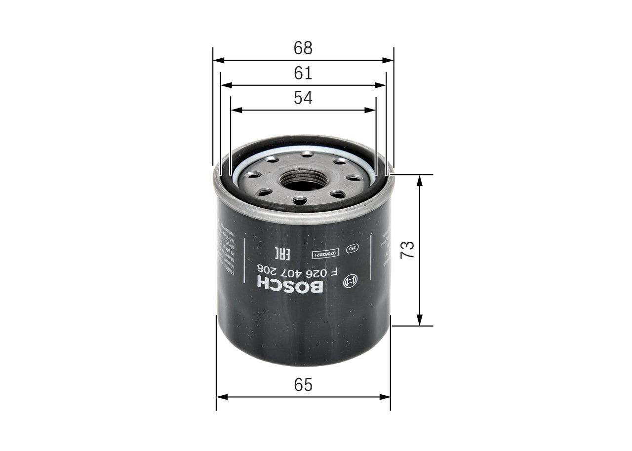 BOSCH F 026 407 208 Filtru ulei