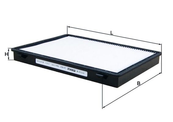 MAHLE LA 421 Filtru, aer habitaclu