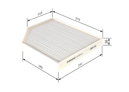 BOSCH 1 987 435 016 Filtru, aer habitaclu