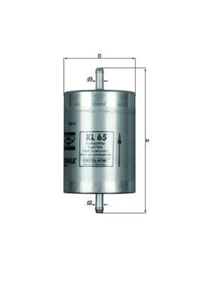 MAHLE KL 65 Filtru combustibil
