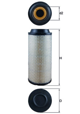 MAHLE LX 1687 Filtru aer