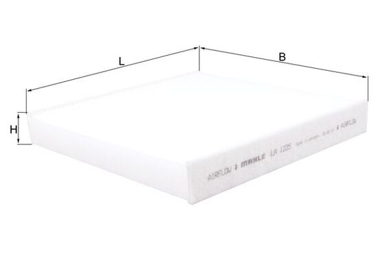 MAHLE LA 1225 Filtru, aer habitaclu