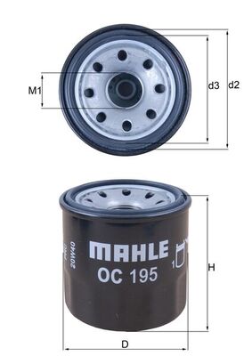 MAHLE OC 195 Filtru ulei
