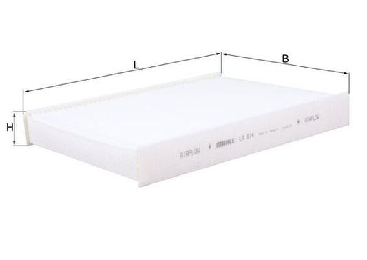 MAHLE LA 814 Filtru, aer habitaclu