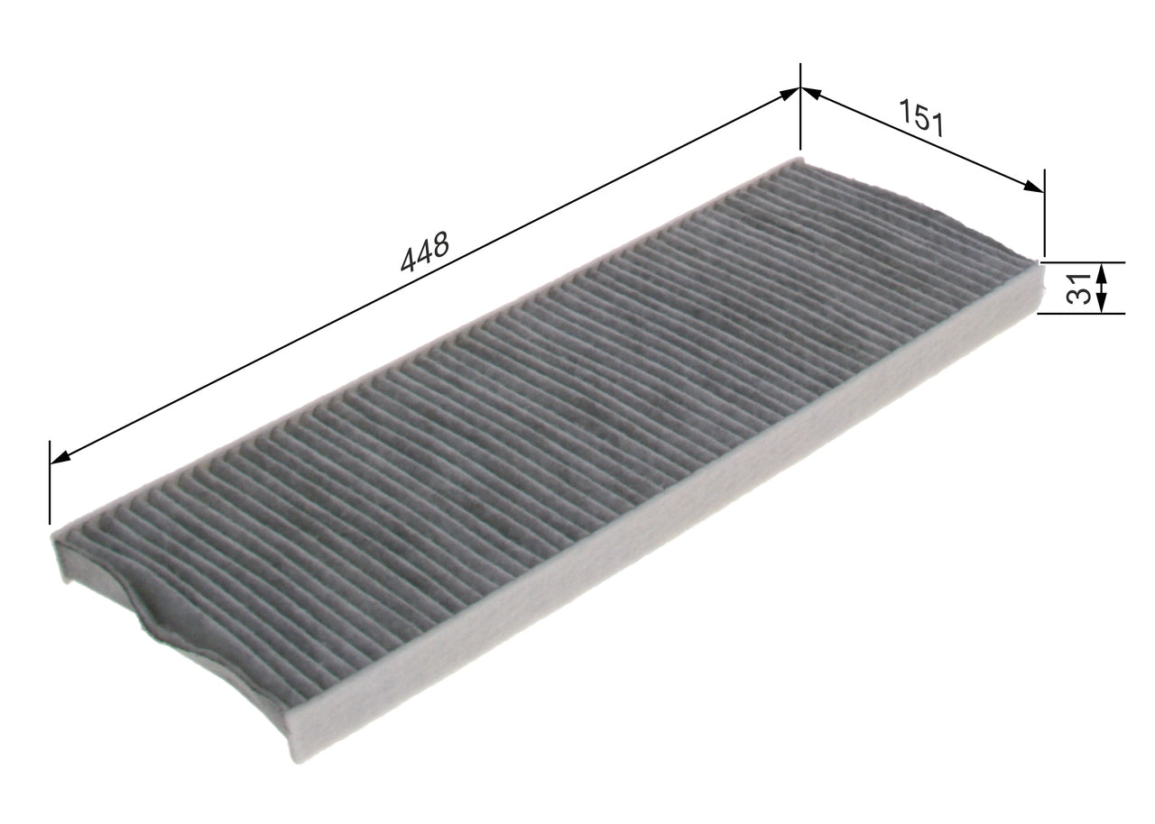 BOSCH 1 987 435 606 Filtru, aer habitaclu