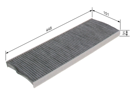 BOSCH 1 987 435 606 Filtru, aer habitaclu